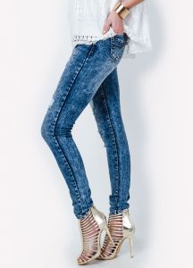 SALE Marmurki jeansy rozjaśniane przetarcia